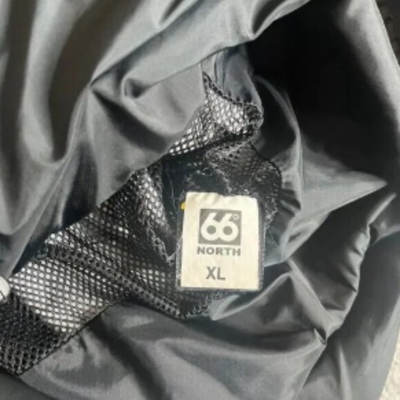 66 Degrees North Iceland Jacket Womens XL Black Windbreaker Full Zip Event Mesh - Picture 6 of 6
